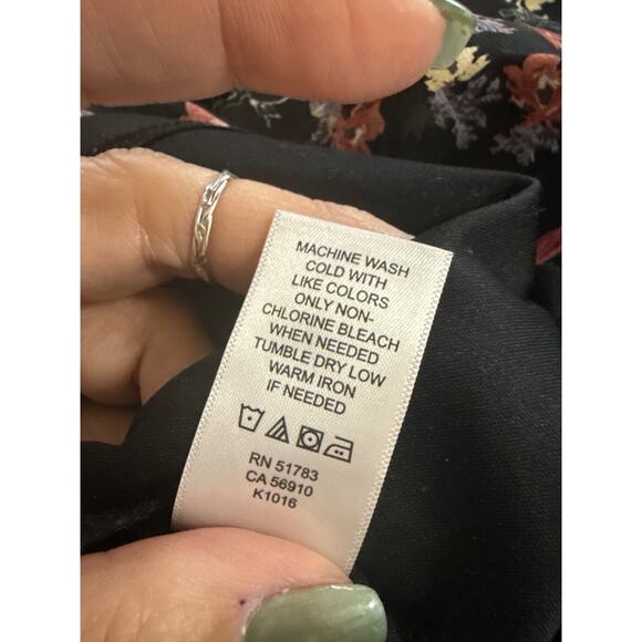 Maurices Sz. XL midi dress feminine floral, fall winter, Demure office #4396 - Picture 8 of 8